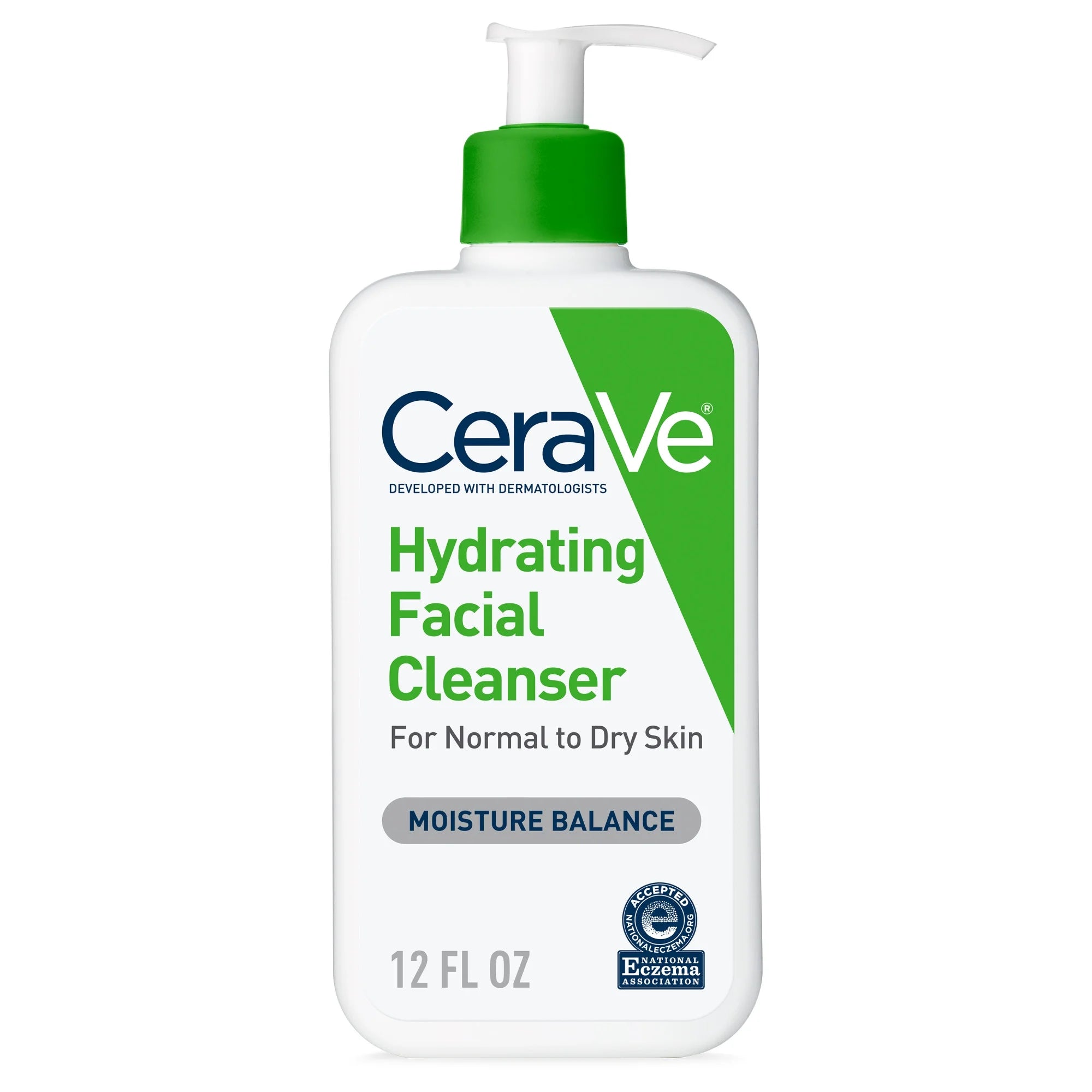 CeraVe Hydrating Facial Cleanser, Daily Face Wash for Normal to Dry Skin, 12 fl oz.