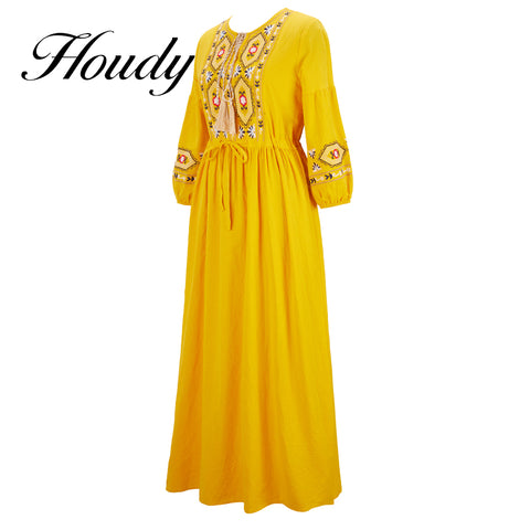 Sunny yellow Kaftan Dress