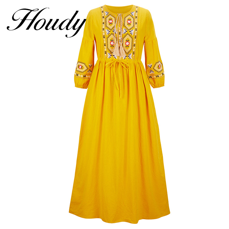 Sunny yellow Kaftan Dress