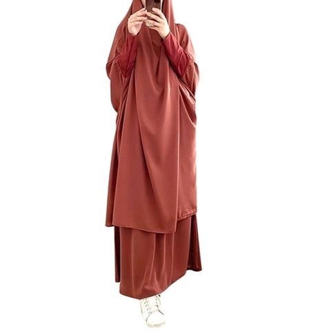 Etosell Women Hooded Muslim Hijab Dress Eid Prayer