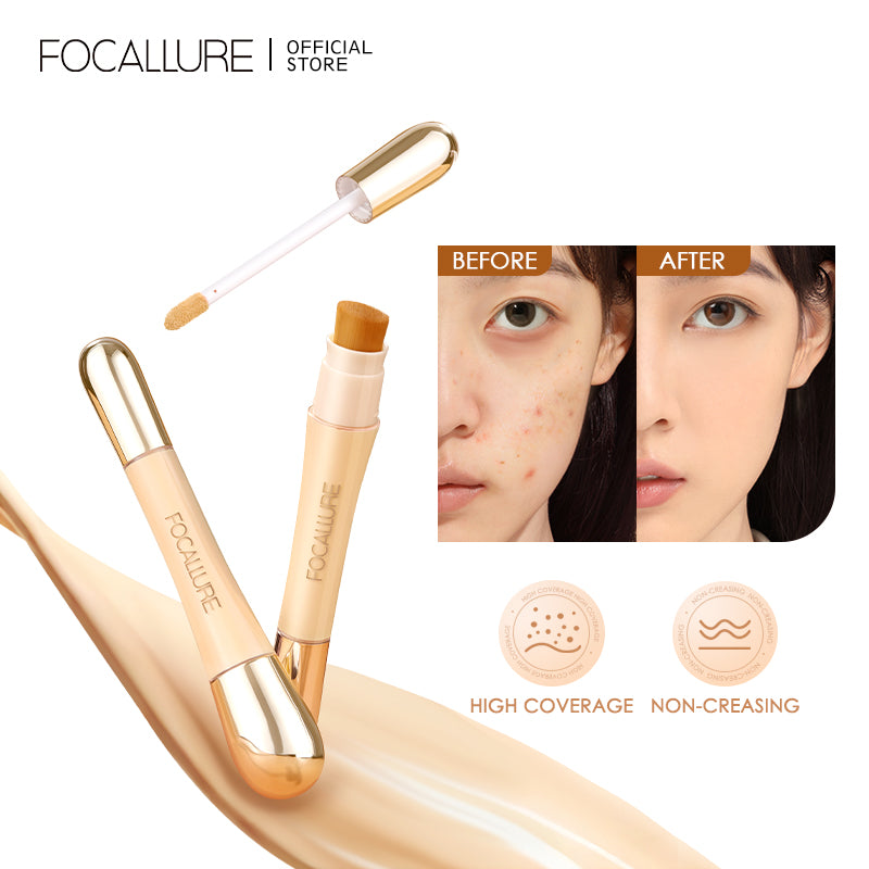Focallure 2PCS Matte Concealer Makeup,Full Coverage - Tonight makeup Store