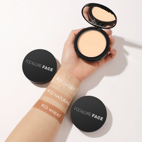 Focallure Pressed Powder Oil Control Natural Foundation - Tonight Makeup Store