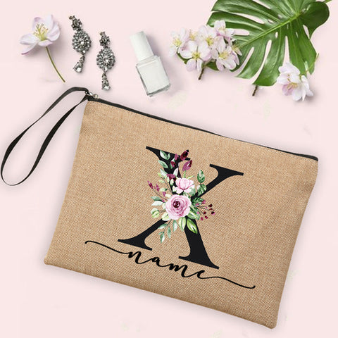 White and Pink Floral Embroidered Clutch - Tonight Makeup Store
