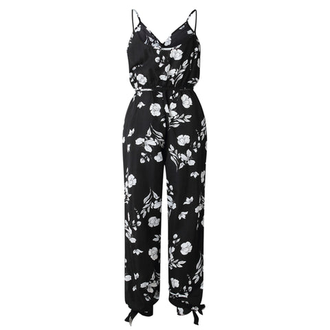 Women Sleeveless Rompers Baggy Trousers - Tonights Makeup