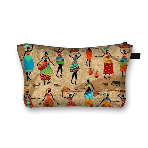Retro Afro Girl Dancer Cosmetic Bag