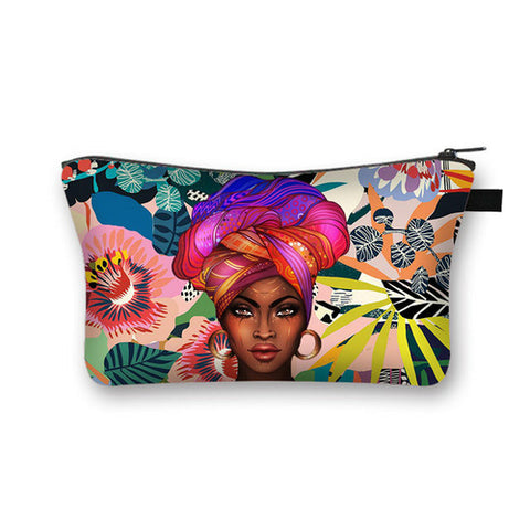 Retro Afro Girl Dancer Cosmetic Bag
