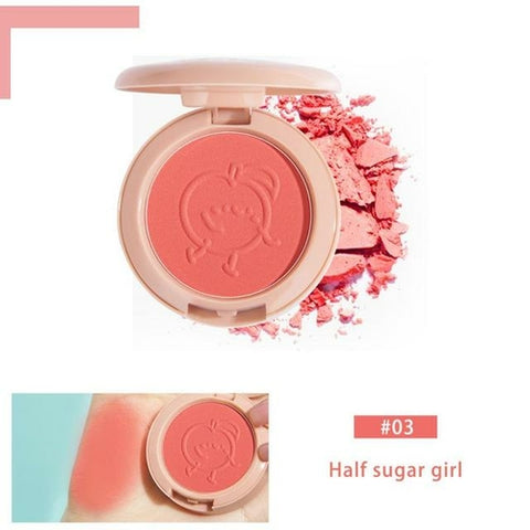 Single Color Blush Peach Pallete Face Blush Mineral Cream Shining - Tonights Makeup