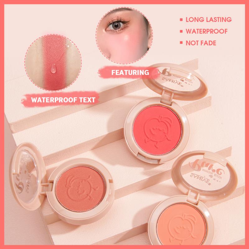 Single Color Blush Peach Pallete Face Blush Mineral Cream Shining - Tonights Makeup