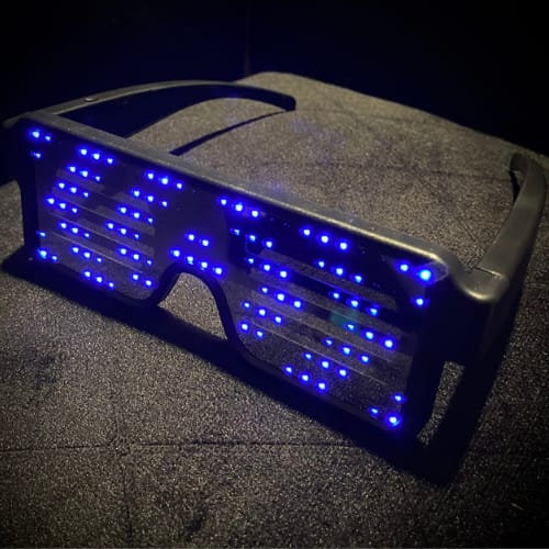 Buy Nightclub Party LED Glasses with USB Charging Eyeglass Light
