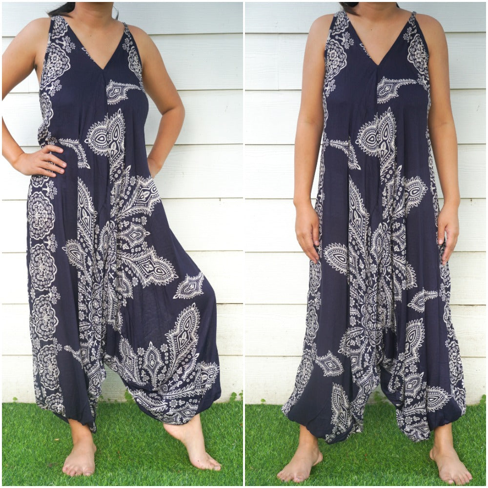 Blue Butterfly Hippie Jumpsuits