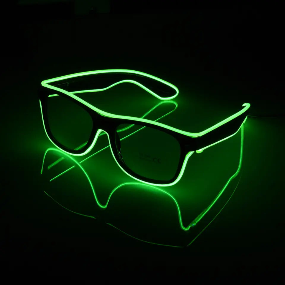 EL Wire Gogals LED Flashing Party Glasses